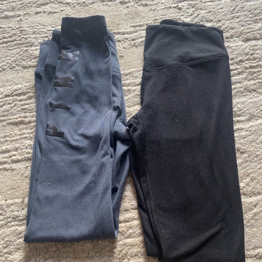 VS Pink, high waisted leggings.